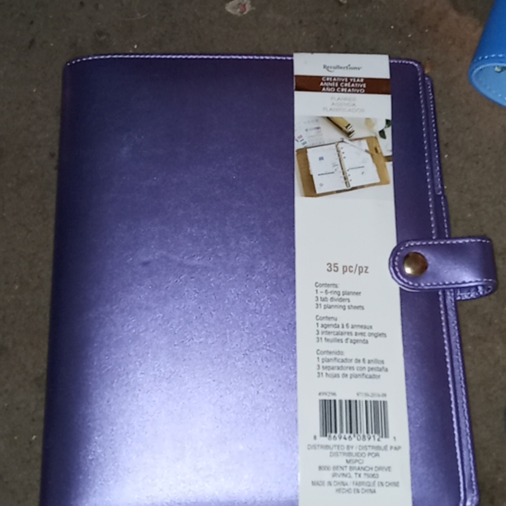 Matalic purple planner